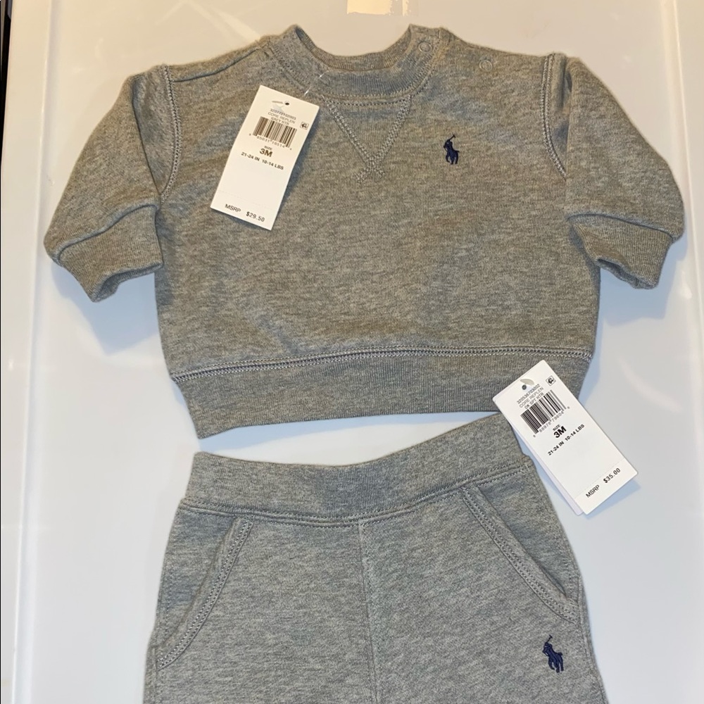 Ralph Lauren baby sweat outfit NWT sz 3m